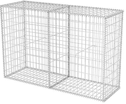 vidaXL Panier de Gabion Acier 150x50x100 cm Clôture Murale de Jardin Bordure