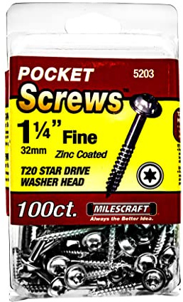 Milescraft Torx Pocket Hole Screws - Self Tapping