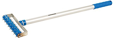 Silverline 682361 Perforateur de papier peint avec manche télescopique, Multicolore, 150 x 590 mm