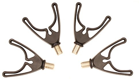 OKVGO 4pcs U-Head Carp Fishing Rod Butt Rests Gripper con UK M3/8 hilo para Pod y Bank Stick