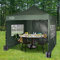 MAXIMUS® Heavy Duty Gazebo 3m x 3m commercial Gazebo Market Stall Pop Up Tent With 4 Sides (Green)