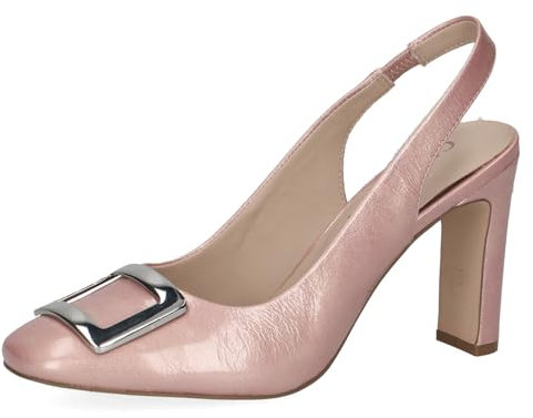 CAPRICE Damen Slingpumps aus Leder Elegant, Rosa (Past.Pink Napl), 38 EU