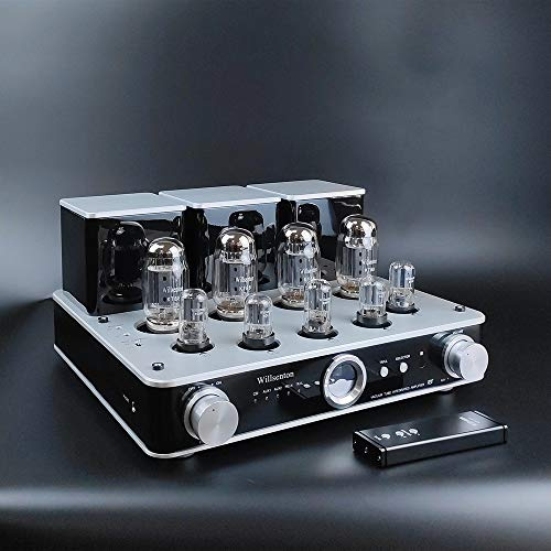 Willsenton R8 KT88 x4 Tube Amplifier Hi-Fi Integrated Vacuum Tube Amp with Headphone Output KT88，EL34 Replaceable (Silver)