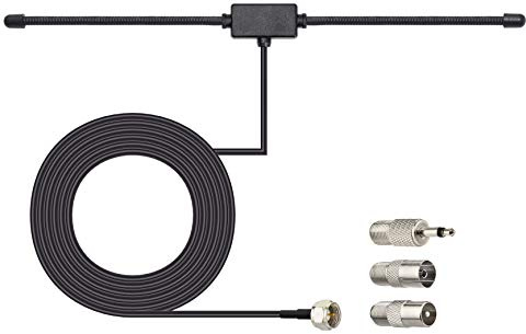 Bingfu FM Radio Dipole Antenna for Stereo Receiver Indoor Pioneer Onkyo Yamaha Marantz Bose Wave Music System Home FM Radio AV Audio Video Home Theater Receiver