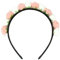 Oblique Unique® Rosen Haarreifen Blumen Haarreif Prinzessin Braut JGA Hochzeit Tanzmarie Fasching Karneval Mädchen Damen Kopfschmuck (Rosa-Weiß)