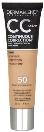 Dermablend Continuous Correction Tone-Evening CC Cream SPF 50+, 40N, 1 fl. oz. (Pack of 1)
