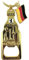Schlüsselanhänger Flaschenöffner Berlin Souvenirs, Geschenk, Andenken aus Metall für Deutschland. Mitbringsel, Glücksbringer und Mutmacher, passend für Paare. Taschen und Autoschlüssel. Bottle Opener
