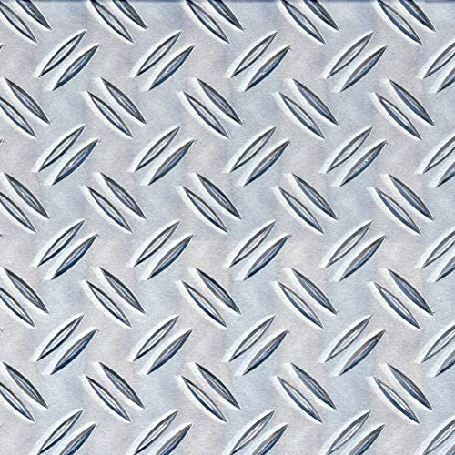 Alberts 497378 Strukturblech | Riffel-Prägung | Aluminium, natur | 200 x 1000 x 1,5 mm | 2er Set