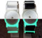CGM Clips UK - Sensor Armband Holder/Protector Compatible with Freestyle Libre 1/2 - Green Glow in The Dark (Black Strap)