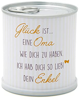 MacFlowers Glücksklee - Glück Ist ... Einen Oma Wie Dich Zu Haben - Geschenk im Adventskalender - zu Weihnachten oder Geburtstag- Enkel Grüße - Wichtelgeschenk