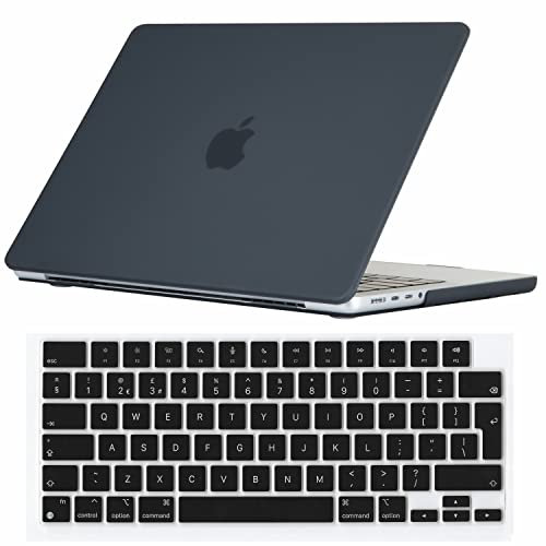 Se7enline Compatible with 2024 2023 2022 2021 MacBook Pro 16 inch Case Frosted Hard Shell Laptop Cover for Mac Pro 16-inch New Model A2991 A3403 A2780 A2485 M4 M3 M2 M1 & Keyboard Skin, Black