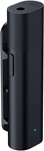 Razer Seiren BT - Bluetooth-Mikrofon für Android-Geräte Mobiles/PC-Streaming (Clip-on, kabelloses Lavalier-Revers, omnidirektionales Mikrofon, 2 Windsocken, 3,5mm, ideal für Vlogging) Schwarz