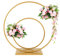 Ballonbogen Ballon Kreis Hochzeitsbogen Luftballon Bogen 60+40cm Doppelter Ring Ballon Hoop für Hochzeit Geburtstagsfeier