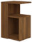 vidaXL Mesa Auxiliar Sala de Estar Salón Sofá Café Mesita Centro Lateral Muebles Mobiliario Habitación Madera Contrachapada Marrón Roble 36x30x56 cm