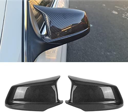 PAISEN 2 Stück Auto Spiegelkappen,Rückspiegel Seitenspiegelkappen,Spiegelkappen,für 5er F10 F11 520i 523i 525i 528i 530i 535i 550i Pre-LCI 2011-2013 M5 2011