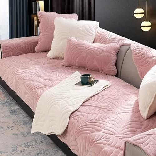 Sofa/Couch Überzug/überwurf Sofa Überwurfdecke Samt Sofabezug L Form/U Form/Ecksofa 3/2/1 Sitzer Sofahusse rutschfest Sofa Abdeckung Hund Katze Sitzflache Sofaschoner ( Color : #11 , Size : 90x180cm1p