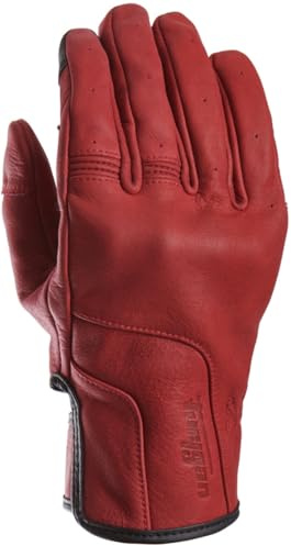 Furygan TD Vintage D3O® Gants de moto pour dames, rouge, S
