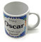 PLUS HOME Taza personalizada con nombre. Regalos personalizados con nombre y texto. Tazas con frases originales.OSCAR