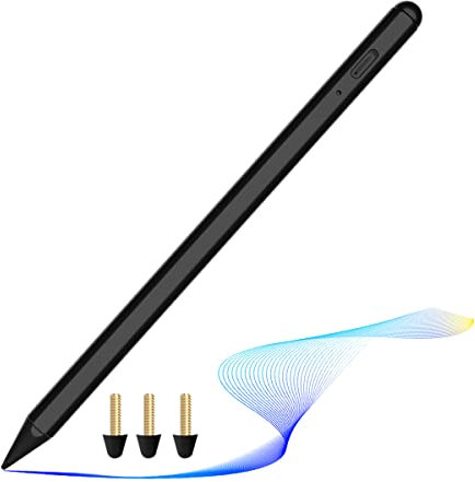 Matita stilo per Apple iPad Pen – Ipad Stylus Pencil per iPad 9a 10a 8a 7a 6a generazione Palm Rejection per Apple iPad Pro 2018-2023 12,9-11 pollici iPad Air 5a 4a 3a Mini 6a 5a generazione Nero