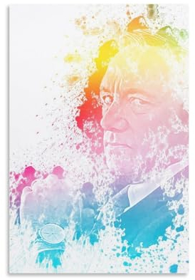 MUTYNE House of Cards Watercolor Poster Dekorative Malerei Leinwand Wandkunst Wohnzimmer Poster Schlafzimmer Malerei 12x18inch(30x45cm)