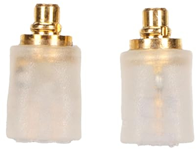 2 Stück MMCX-Kabeladapter, MMCX-Kabel-Headset-Ersatz, Verbunden mit 0,78 Mm 2-Pin-Buchse für IE300 IE600 IE900, für N30 N40 N5005 (Transparent)