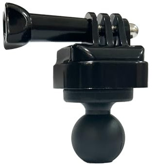 1 Ball Mount Adapter for Insta360 with Quick Release Base for Gopro, Compatible with RAM Ball Head Mounts B Size Double Socket Arm