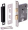 HANDLEZONE® 76mm (3 inch) Silver Nickel 3 Lever Mortice Sashlock for Internal Timber Doors, Security Key Operated Lock, Reversible Latch, CE & UKCA Approved - Fire Rated - 57mm Backset
