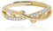 Meissa 925 Sterling Silber Ineinander Verschlungener Blätterring für Mädchen Damen Vergoldeter Stapelring Zarter Rebenring Verstellbare, Gold