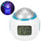 Haofy Sveglia Musicale a LED Proiettore Cielo Stellato Calendario Multifunzione Display Temperatura Luce Notturna per Bambini per Camera da Letto Studio