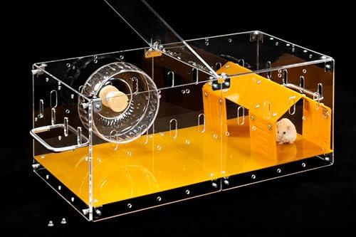 GuineaLoft™ Jaula acrílica (modelo-P2) – Jaula expandible para hámsters, ratas, ratones, jerbos, animales pequeños propensos a escapar y masticar, totalmente bloqueable – Visita la tienda Guinea Loft