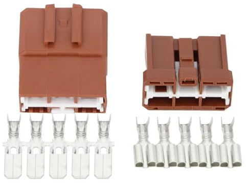 5-poliger Kfz-Stecker DJ7051K-6.3-11/21, Kabelstecker mit Klemme 6098-0218, 5P (Size : 10 Sets)