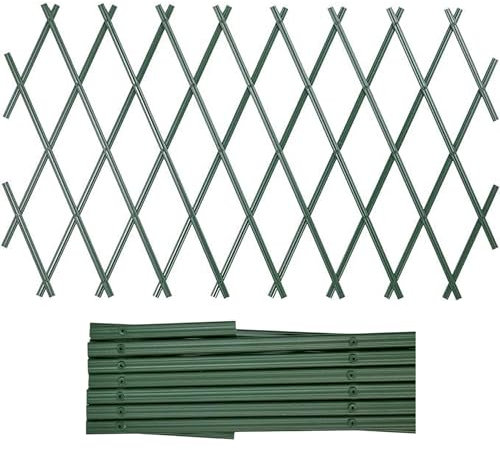 Nifty Garden Trellis – Plastic Expanding Trellis – Garden Trellis for Climbing Plants, Plant Support Fence Panel, Wall Decor Climbing Frame for Room Garden Patio Indoor Outdoor (Green 45x180cm)