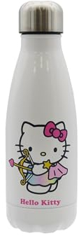 CyP Brands- Hello Kitty, Sanrio, Botella, Botella de Agua, Bidón, Cantimplora, Horóscopo, Sagitario, 550 ml, Color Blanco, Producto Oficial