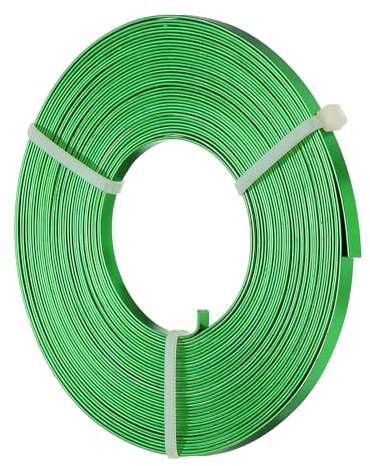 PATIKIL Filo Alluminio Piatto 33' Filo Alluminio Anodizzato Flessibile Calibro 20 Verde