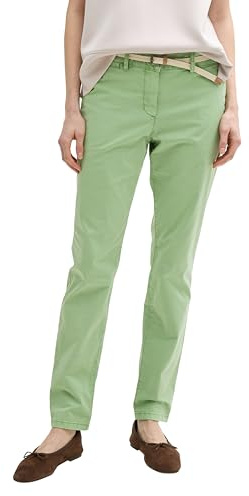 Tom Tailor Damen Slim Chino Hose mit Gürtel