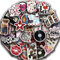 50 Stück Downtown Y2K Mädchen Aufkleber Auto Laptop Telefon Gitarre Skateboard Motorrad Fahrrad Downtown Y2K Girls Stickers Set Vinyl Wasserdicht Aesthetic Aufkleber für Jugendliche Kinder Erwachsene