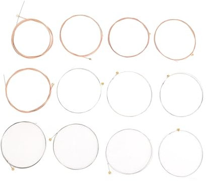 Phosphorbronze 12-saitige Ersatzsaiten für Akustikgitarre, Schützende PU-Beschichtung, Einzelverpackung für Gitarre (R12)