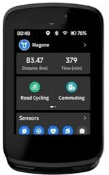 C606 Touchscreen GPS Bike Computer Navigation WiFi Cycle Speedometer Cycling Digital Stopwatch 2.8 Odometer Bluetooth Ant(C606 and L508)