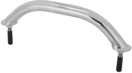 AKLOSIPY Asa de Agarre para Barcos de 10 Pulgadas, Pasamanos de Acero Inoxidable 316 de Grado Marino, Resistente, Superficie Pulida, 255 Mm, Fijación con Pernos, Opciones de Montaje