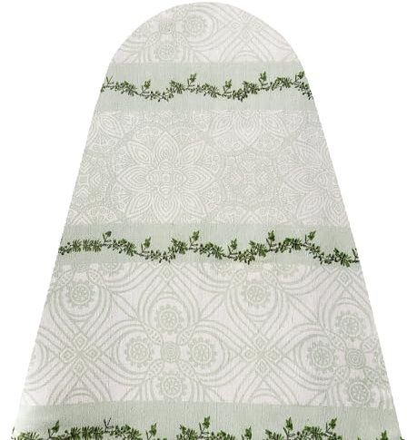 TUOLON Bügelbrettbezug Made in Italy 60 X 160 cm Universal für Dampfbügeleisen praktisch und weich Bügelbrettbezug mit Gummizug Abdeckung - Dekoratives Muster