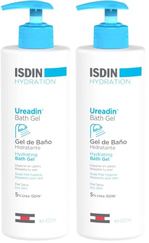ISDIN Ureadin Bath Gel (400ml) | Gel da Bagno Idratante Senza Sapone (Confezione da 2)