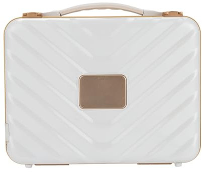 Travel Makeup Case, Makeup Box with Led Mirror, Portable Beauty Cosmetic Organizer Case, Built-in 5000mah Battery, 4-6h Endurance