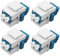 XMSJSIY Keystone LC Placas de pared de fibra de vidrio hembra a hembra acoplador duplex multimodo conector Keystone Jack LC Fiber Panel Módulo Socket Adaptador para Panel de Patch Montaje en