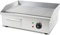 VERTES Plancha professionale 3000W in acciaio inox (superficie di cottura scanalata 55x35cm, termostato, temperatura 50-300°C, protezione contro gli schizzi e il calore, vaschetta di raccolta)