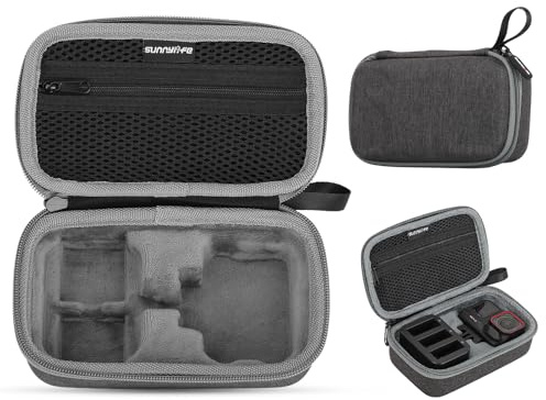 SYACHI Case for Insta360 Ace/Ace Pro 2/1 Compact Carry Case Protective Case Portable PU Storage Protective Case Travel Waterproof Case for Insta360 Ace Pro 2 Action Camera and Accessories