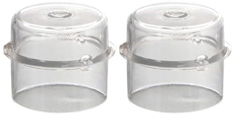 WWHJR 2 x 100 ml Messbecher-Deckel, Dosier-Dichtkappen, geeignet für TM31 Küchenmaschinen, Ersatzteil, transparente Mixer-Messkappe