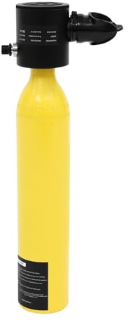 KKVUIIFF Mini bouteille de plongée 0,5 l, bouteille d'oxygène (jaune)