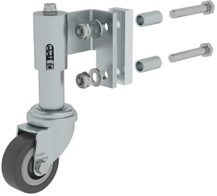 MUNK Günzburger Steigtechnik 19783 Federrolle für Stufenleiter Feder-Lenkrolle rechts 1St.