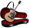 Kurt S. Adler Elvis Presley Akustikgitarre mit Koffer, 14 cm, Ornament
