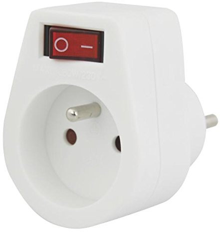 Emos P0027-Prise de courant (10 A 250 V) Couleur Blanc